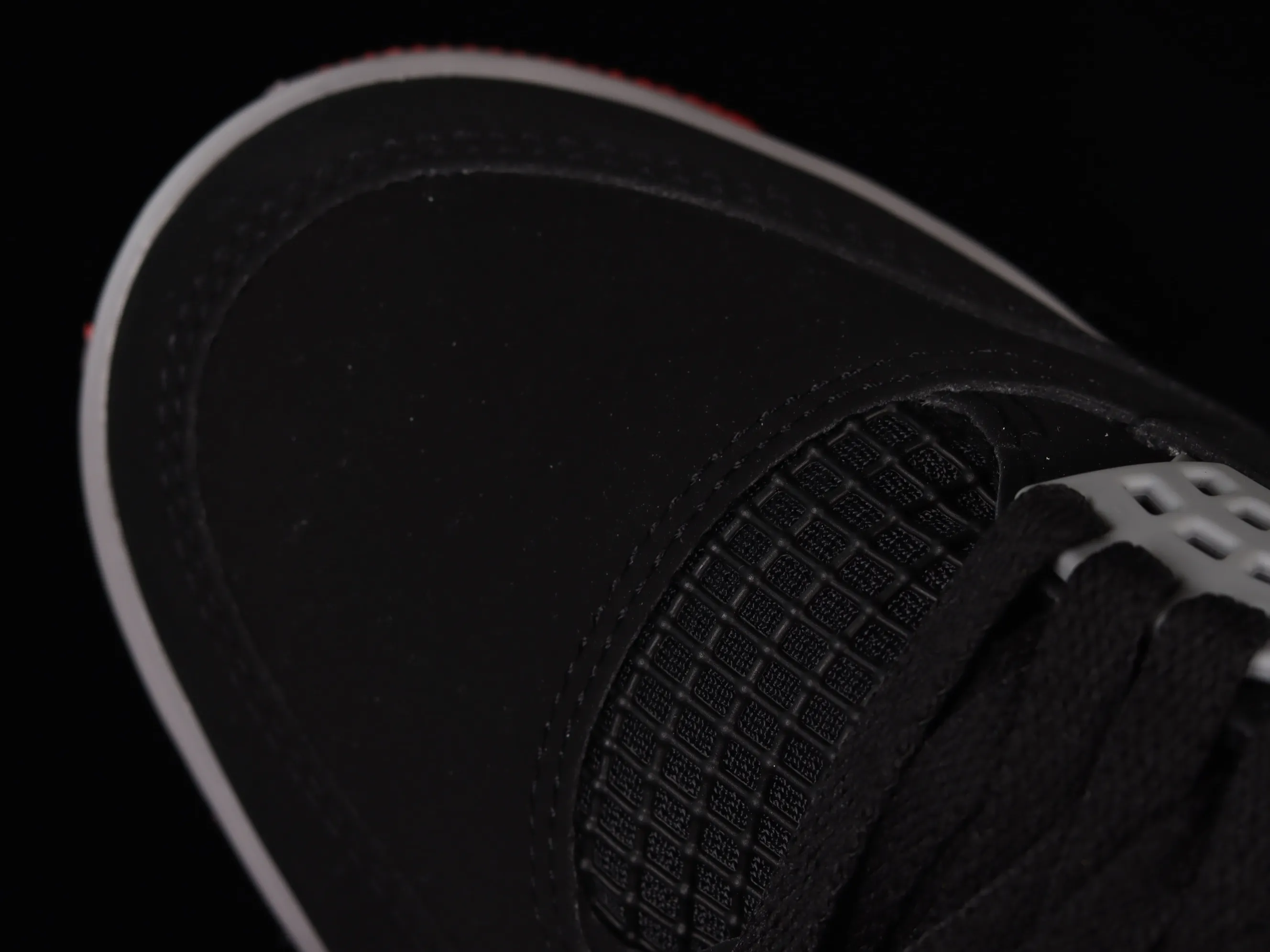 All categories Air Jordan Jordan series basketball shoes Air Jordan 4 LJR version Air Jordan 4 Retro "Bred" AJ4 Jordan 4 first year re-engraved new black and red 308497-060